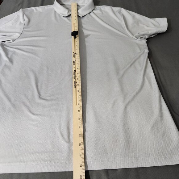 Mizzen+Main Shirt Men's Extra Large Short Sleeve Polo Top Gray - Picture 10 of 14